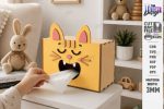 Funny Tissue Box SVG Bundle, Laser Cut Tissue Holder Files, Wooden Tissue Box Cover Templates for Glowforge Cricut CNC - Image 12
