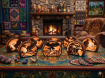 9x Eagle Lantern Bundle SVG, 3D Wildlife Light Box Laser Cut File, Tealight Candle Holder Glowforge Xtool Cricut Download