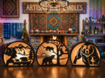 Bear Lantern Bundle Laser Cut File, 3D Wildlife Night Lamp SVG DXF PDF, Glowforge Xtool Wood Craft Download - Image 6