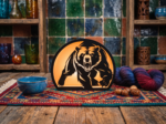 Bear Lantern Bundle Laser Cut File, 3D Wildlife Night Lamp SVG DXF PDF, Glowforge Xtool Wood Craft Download - Image 3