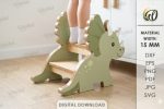 Kids Step Stool SVG Bundle, Laser Cut Wooden Step Stand Files, Montessori Learning Tower for Glowforge - Image 12