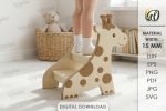 Kids Step Stool SVG Bundle, Laser Cut Wooden Step Stand Files, Montessori Learning Tower for Glowforge - Image 3