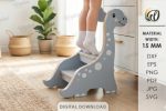 Kids Step Stool SVG Bundle, Laser Cut Wooden Step Stand Files, Montessori Learning Tower for Glowforge - Image 8