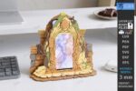 Magic Mirror Phone Stand SVG Bundle, Laser Cut Wooden Phone Holder Files, Glowforge Cricut CNC DIY Templates - Image 3