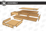 Monitor Stand Riser Laser Cut Bundle SVG | Wooden Desk Organizer CNC Files | Glowforge xTool Cricut Templates - Image 17