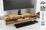 Monitor Stand Riser Laser Cut Bundle SVG | Wooden Desk Organizer CNC Files | Glowforge xTool Cricut Templates - Image 4