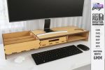 Monitor Stand Riser Laser Cut Bundle SVG | Wooden Desk Organizer CNC Files | Glowforge xTool Cricut Templates - Image 7