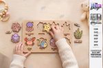 Montessori Kids Puzzles Laser Cut Bundle, Wooden Puzzle SVG, Educational Toy CNC Template, DXF PDF EPS Files - Image 3