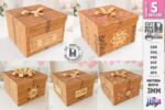 Personalized Gift Boxes Laser Cut Bundle SVG | Custom Gift Box CNC Files | Glowforge xTool Cricut Templates | Wooden Gift Packaging - Image 2