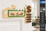 Teacher Door Corner SVG Bundle, Laser Cut Classroom Door Decor Files, Wooden Teacher Sign for Glowforge Cricut CNC - Image 3