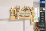 Teacher Door Corner SVG Bundle, Laser Cut Classroom Door Decor Files, Wooden Teacher Sign for Glowforge Cricut CNC - Image 7