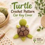 Crochet Turtle Key Cover Pattern PDF 🔑 Amigurumi Car Key Holder Tutorial 🐢 Cute Keycase Cozy Charm 🚗 Aesthetic Car Gift Digital Download (Copy) - Image 3