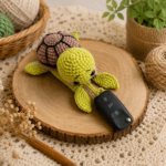 Crochet Turtle Key Cover Pattern PDF 🔑 Amigurumi Car Key Holder Tutorial 🐢 Cute Keycase Cozy Charm 🚗 Aesthetic Car Gift Digital Download (Copy) - Image 5