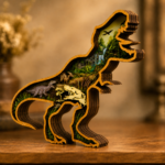 T-Rex Multilayer SVG Layered Art, 3D Dinosaur - Image 3