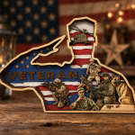 US Veteran SVG, 3D Layered Patriotic Memorial Day Laser File - Image 2
