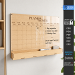 Acrylic Wall Planner Laser Cut Bundle, Dry Erase Calendar SVG, Family Command Center CNC Template, DXF PDF EPS - Image 15
