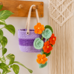 Nasturtium Flower Basket Crochet Pattern PDF, Hanging Flower Basket Amigurumi, Floral Home Decor, Plant Lover Gift - Image 7