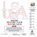 4th of July Decor Laser Cut Bundle, Patriotic SVG, Independence Day CNC Template, USA Wall Sign DXF PDF EPS - Image 5