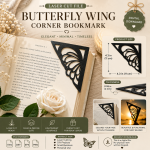 BUTTERFLY WING CORNER BOOKMARK