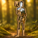 Caveman SVG 3D Layered Silhouette, Barbarian Neanderthal, Laser Cut 8 Layer Primitive Man - Image 3