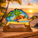 Sea Turtle SVG 3D Layered Mandala, Ocean Animal Cut File, Glowforge Laser Cut - Image 2