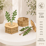 Kids Memory Boxes Bundle Laser Cut Files, Baby Keepsake Box SVG, Children Storage Box DXF, Personalized Wooden Memory Box, CDR PNG PDF EPS - Image 11