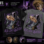 Killer Queen Yoshikage Kira Anime Shirt Design | JoJo's Bizarre Adventure PNG | Oversized Streetwear Graphic Tee