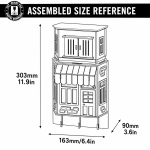 House Shaped Organizer Laser Cut Bundle, Wooden Home Storage Box SVG, Desk Organizer CNC Template, DXF PDF EPS Files - Image 5