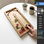 Fast Sling Puck Game Laser Cut Bundle, Wooden Table Hockey SVG, Family Board Game CNC Template, DXF PDF EPS Files - Image 14
