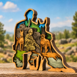 Police Dog SVG 3D Layered Silhouette, Military K9 Cut File, Laser Cut 7 Layer - Image 3
