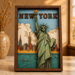New York SVG 3D, 8 Layers, Plywood Cut File - Image 2