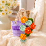 Nasturtium Flower Basket Crochet Pattern PDF, Hanging Flower Basket Amigurumi, Floral Home Decor, Plant Lover Gift - Image 4