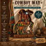 6x Pack Cowboy Multi Layered 3D Wooden Laser Cut Bundle File - Image 7