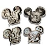 Cartoon Mouse Head 3D Multilayer Laser Cut File Bundle | Wooden Home Decor Ornament for Glowforge Xtool CNC | SVG DXF AI