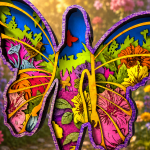 Butterfly Woman SVG 3D Layered Silhouette, Laser Cut 7 Layer - Image 4