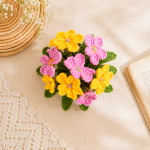 Primrose Flower Crochet Pattern PDF, Floral Table Decoration, Flower Pot Amigurumi, Spring Home Decor Gift - Image 5