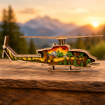 Helicopter SVG, 3D Layered Airplane, Aviation Laser File, Glowforge Cut File - Image 2