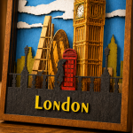 London SVG, 9 Layers, Plywood Cut File - Image 4