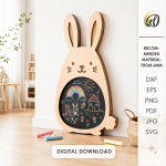 3D Kids Chalkboard Laser Cut Bundle, Wooden Learning Board SVG, Montessori Blackboard CNC Template, DXF PDF EPS - Image 14