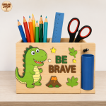 Kids Pencil Holder Laser Cut SVG Bundle, Wooden Desk Organizer CNC Template, School Supply Holder DXF PDF EPS Files - Image 4