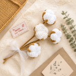 Cotton Flower Crochet Pattern PDF, Cotton Branch Crochet, Farmhouse Home Decor, Rustic Floral Arrangement - Image 2