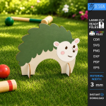 Animal Croquet Gates Laser Cut Bundle, Kids Garden Game SVG, Wooden Lawn Toy CNC Template, DXF PDF EPS Files - Image 13