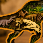 T-Rex Multilayer SVG Layered Art, 3D Dinosaur - Image 5