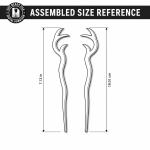 Hair Sticks and Pins Laser Cut Bundle, Wooden Hair Accessories SVG, Hair Pin CNC Template, DXF PDF EPS Files - Image 9