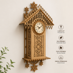 Wooden Antique Wall Clock SVG | Laser Cut Clock Template | DIY MDF Wall Clock Kit | CNC Files | Digital Download - Image 2