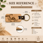 Wooden Cat Keychain SVG Bundle | Laser Cut Cat Keychain File | Cute Cat Silhouette on Tree Branch | Glowforge SVG DXF EPS PNG AI | Instant Download - Image 2