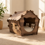 Cat House Laser Cut Bundle, 16 Wooden Cat Bed SVG DXF Files, 3mm Pet House CNC Template, Digital Download - Image 8