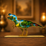 Layered T-Rex SVG Dinosaur Art, Plywood Laser Cut - Image 2