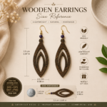 Boho Wooden Earrings SVG Laser Cut Files - Image 2