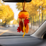 Autumn Leaves Jellyfish Crochet Pattern PDF, Fall Decor Amigurumi, Car Hanging Crochet Pattern, Autumn Ornament Tutorial - Image 7